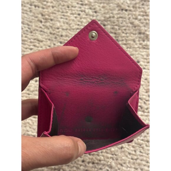 Balenciaga Pink Leather Envelope Card Holder Wallet With Box - Picture 5 of 8